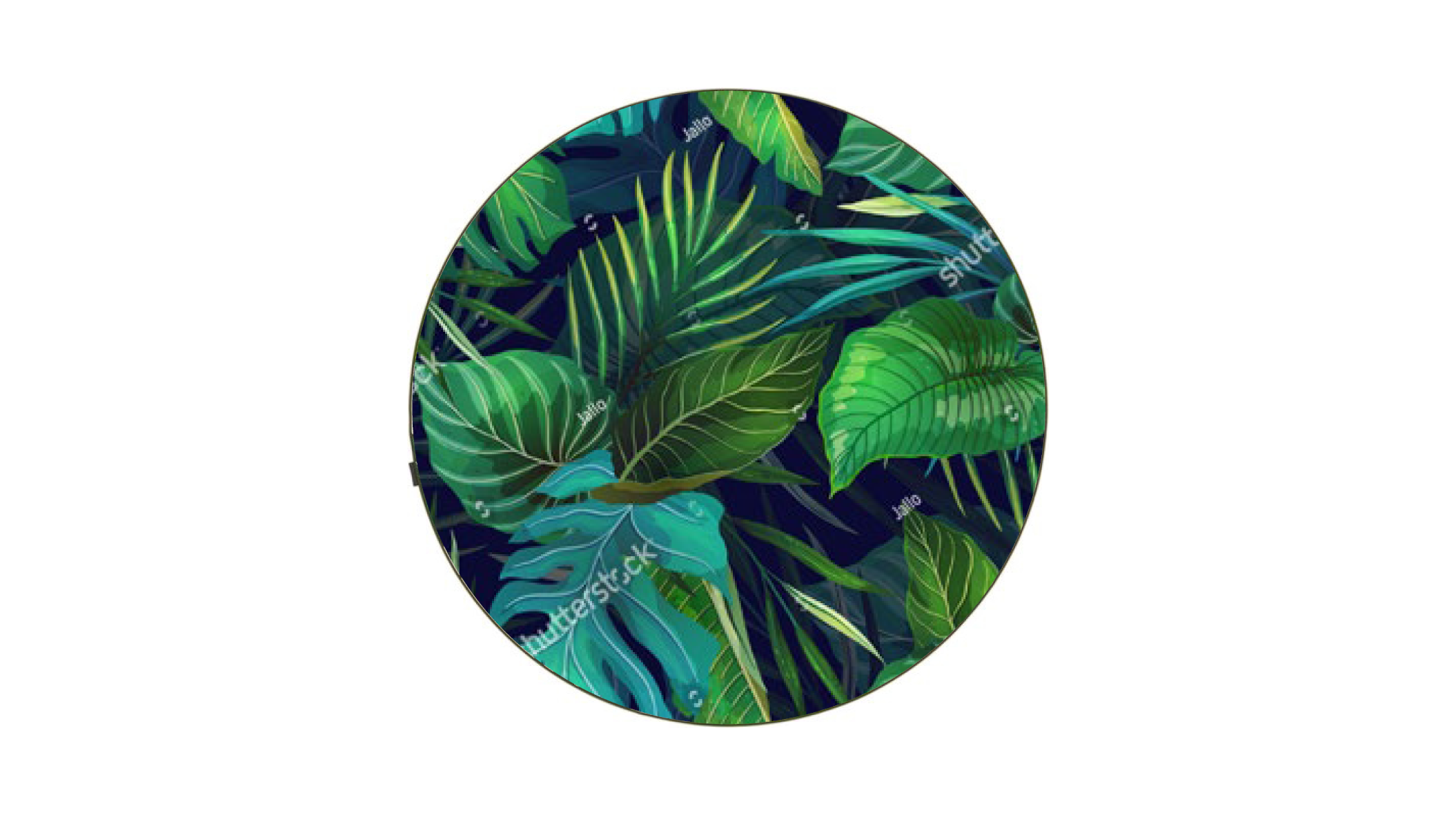 Vinyl vloerkleed, rond