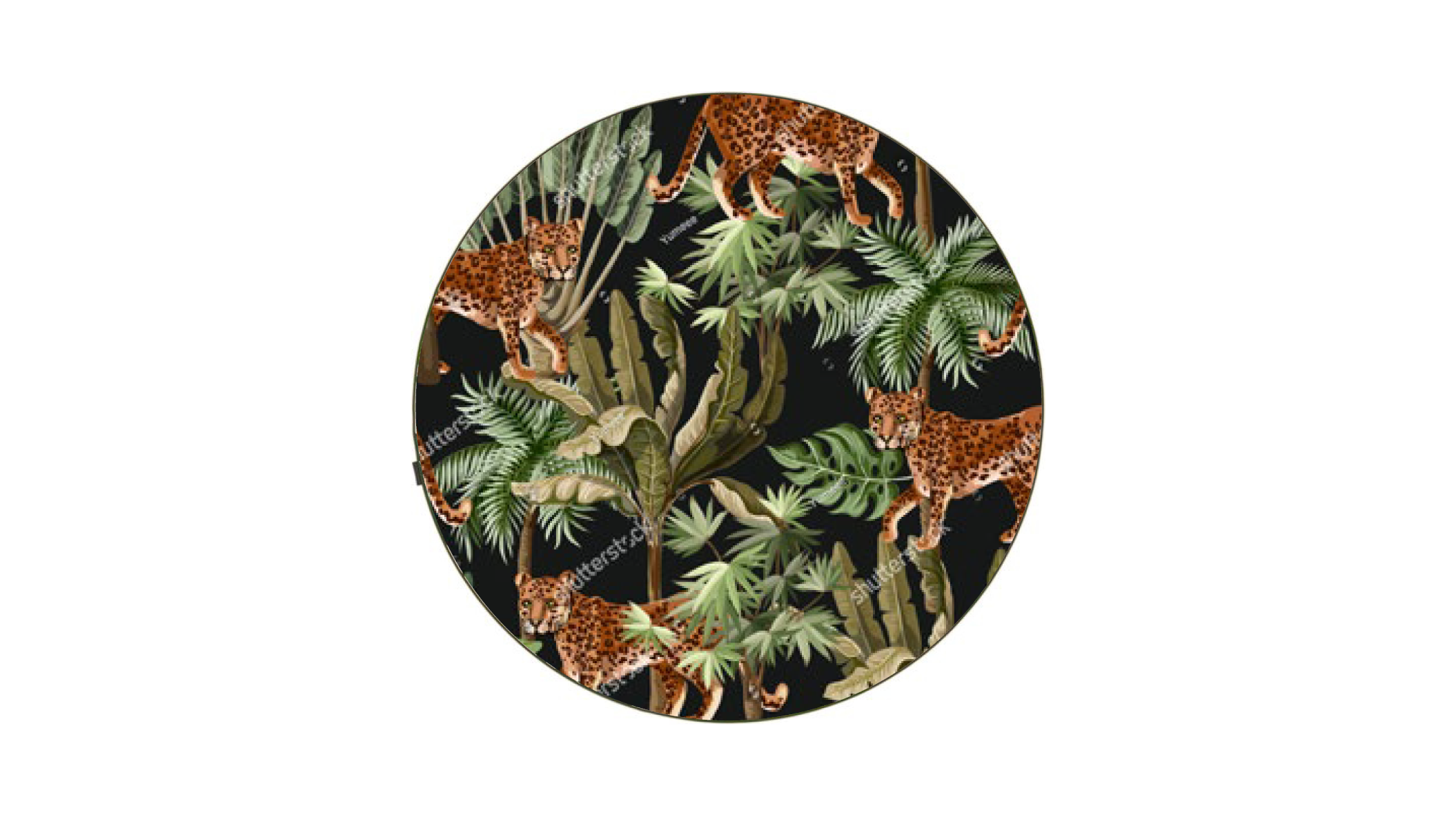 Vinyl vloerkleed, rond