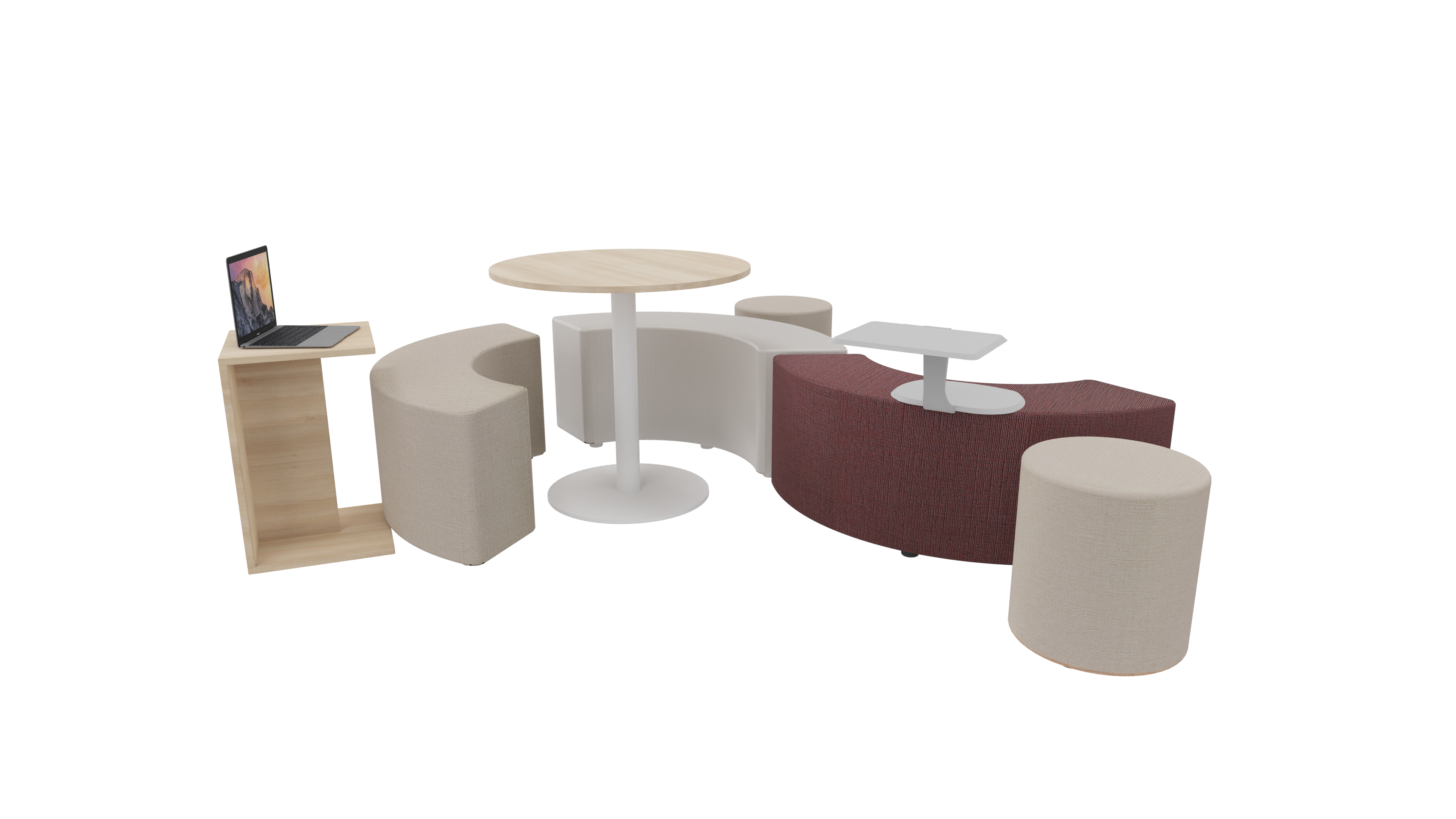 Hocker 1/3e rond
